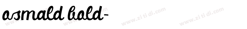 osmald bold字体转换